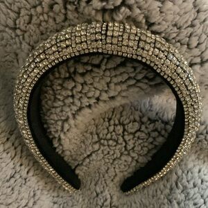 Silver rhinestone headband